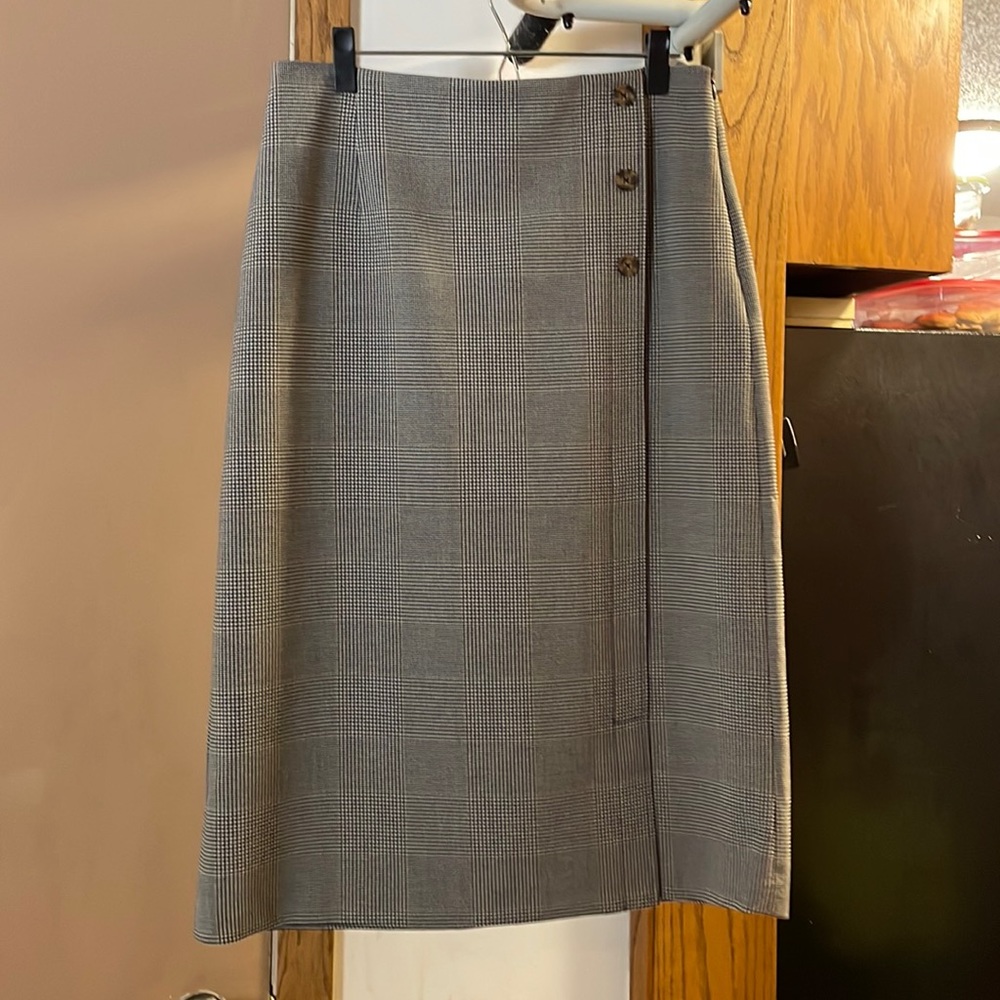 Woman’s long skirt.